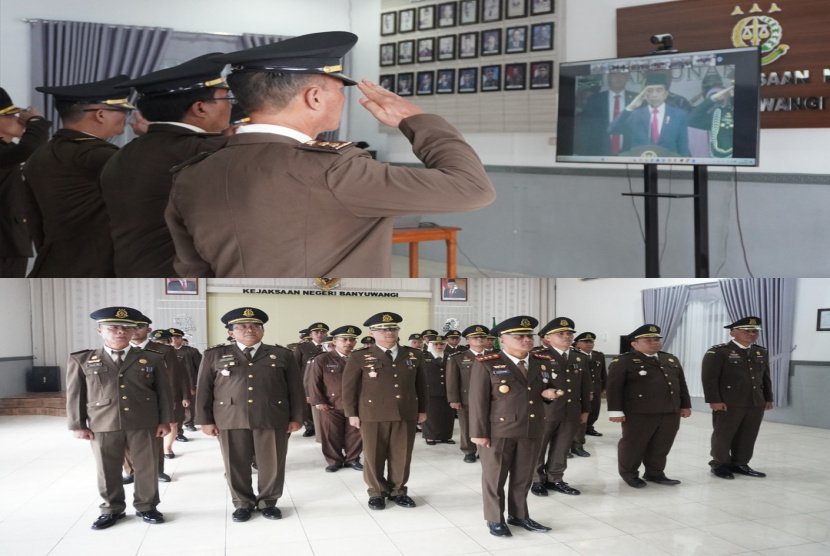 Peringatan HBA Ke-63, Kejari Banyuwangi Upacara Bersama Presiden