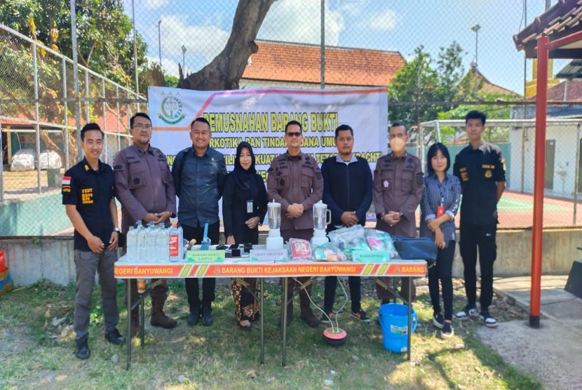 Barang Bukti Narkotika Dimusnahkan Kejari Banyuwangi 